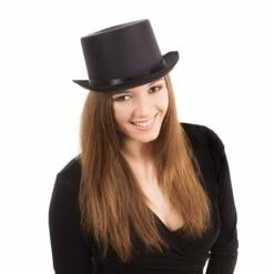Top Hat Black (Satin Look)