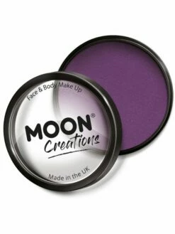 Smiffys Moon Creations Pro Face Paint Cake Pot, Purple