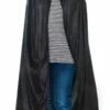 Velvet Hooded Cloak (Various Colours) – Black