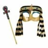 Egyptian Girl Mask + Sceptre Set