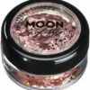 Smiffys Moon Glitter Holographic Glitter Shapes, Rose Gold 2 Smiffys Moon Glitter Holographic Glitter Shapes, Rose Gold -FANCY THAT FANCY DRESS Sales G05028 2