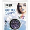 Smiffys Moon Glitter Holographic Glitter Shapes, Purple -FANCY THAT FANCY DRESS Sales G05196 3