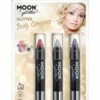Smiffys Moon Glitter Holographic Body Crayons, 1 Smiffys Moon Glitter Holographic Body Crayons, -FANCY THAT FANCY DRESS Sales G06728