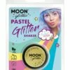 Smiffys Moon Glitter Pastel Glitter Shakers, Lemon