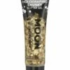 Smiffys Moon Glitter Holographic Chunky Glitter Gel, Gold -FANCY THAT FANCY DRESS Sales G13016 1