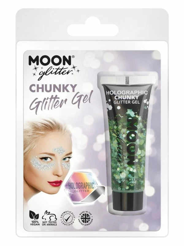 Smiffys Moon Glitter Holographic Chunky Glitter Gel 3 Smiffys Moon Glitter Holographic Chunky Glitter Gel