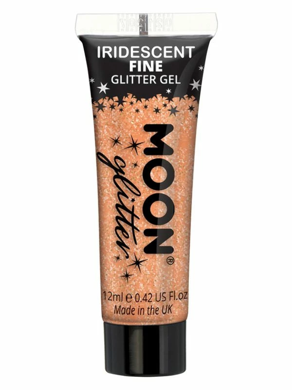 Smiffys Moon Glitter Iridescent Glitter Gel, Orange 3 Smiffys Moon Glitter Iridescent Glitter Gel, Orange