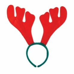 Antler Headband (Red/Green Felt)