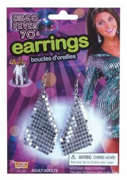 Diamond Earrings Silver