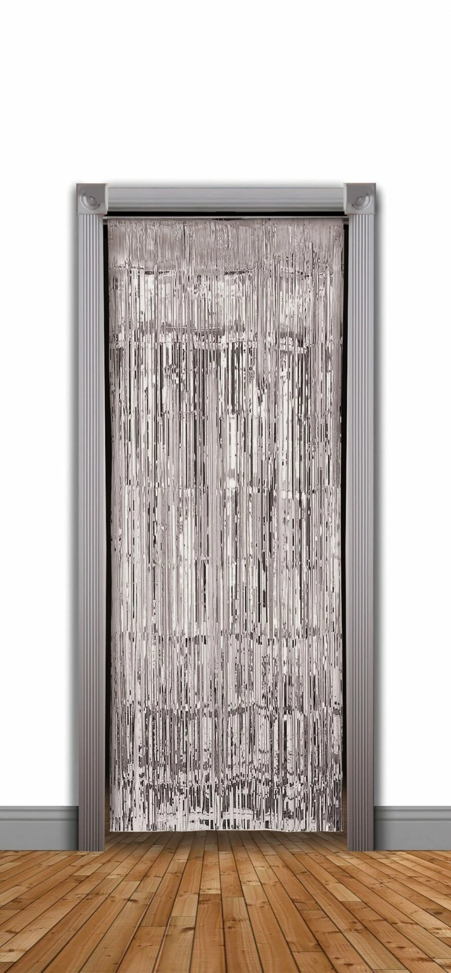 Doorway Curtain Silver Tinsel 3 Doorway Curtain Silver Tinsel