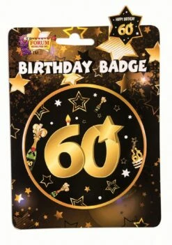 60th Birthday Badge